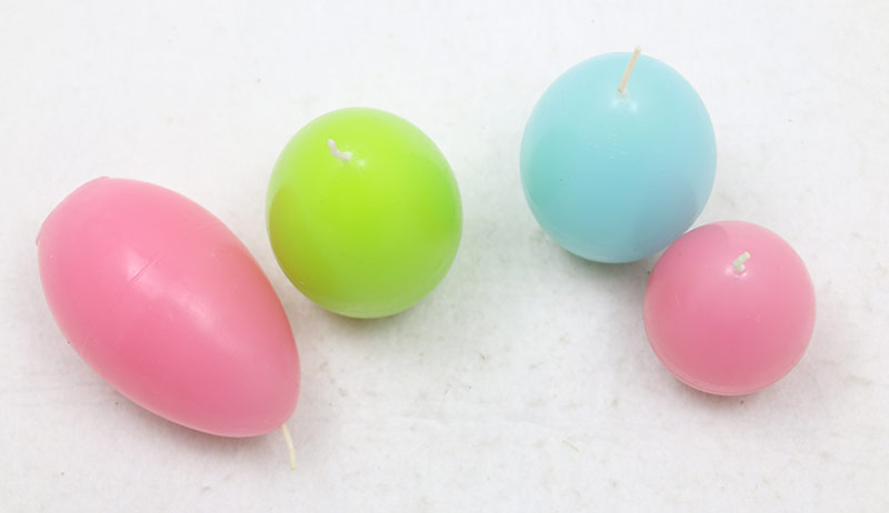 spring colored egg candle