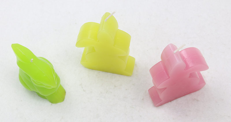 lovely art rabbit candle set
