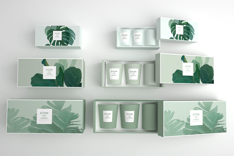 scented candle gift set package