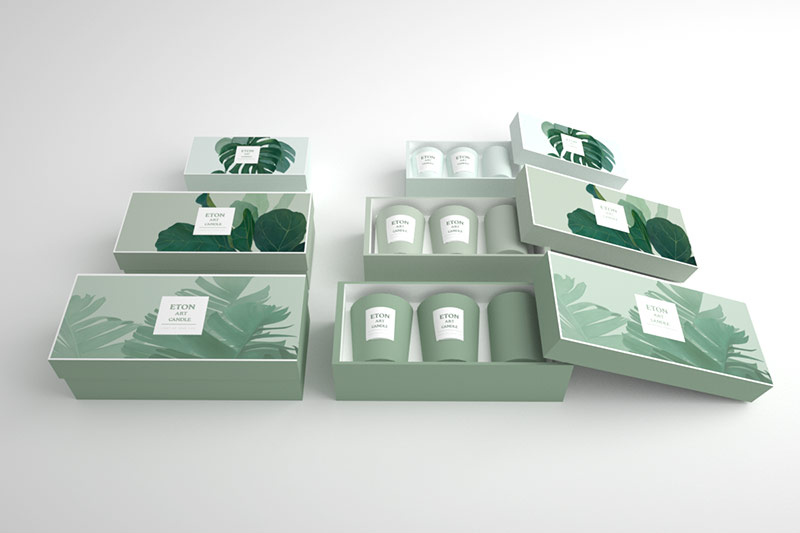 scented candle gift set package